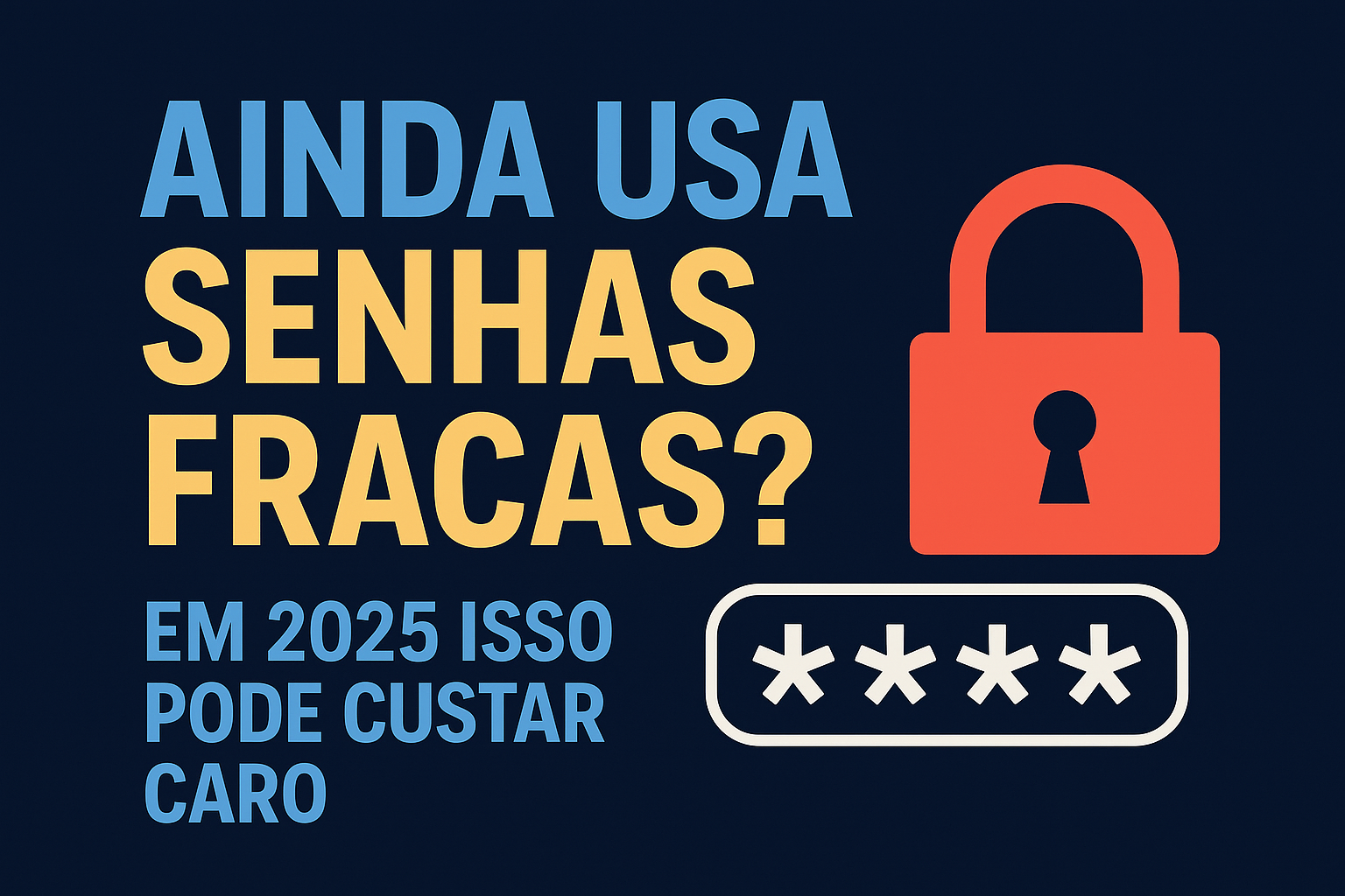Ainda usa senhas fracas? Em 2025 isso pode custar (muito) caro